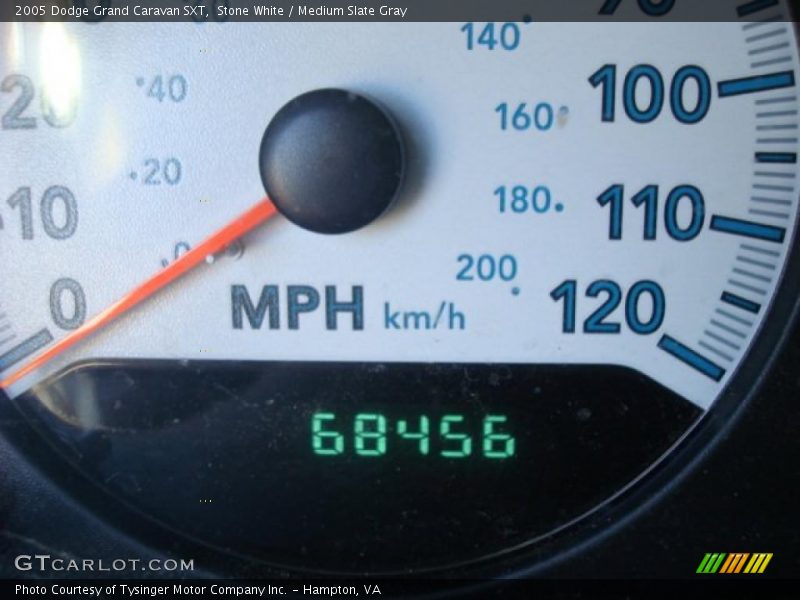 Stone White / Medium Slate Gray 2005 Dodge Grand Caravan SXT