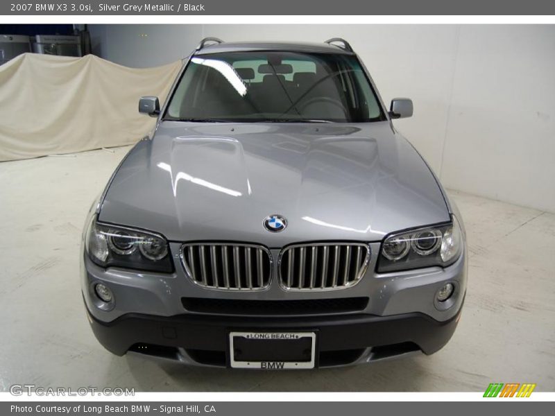 Silver Grey Metallic / Black 2007 BMW X3 3.0si