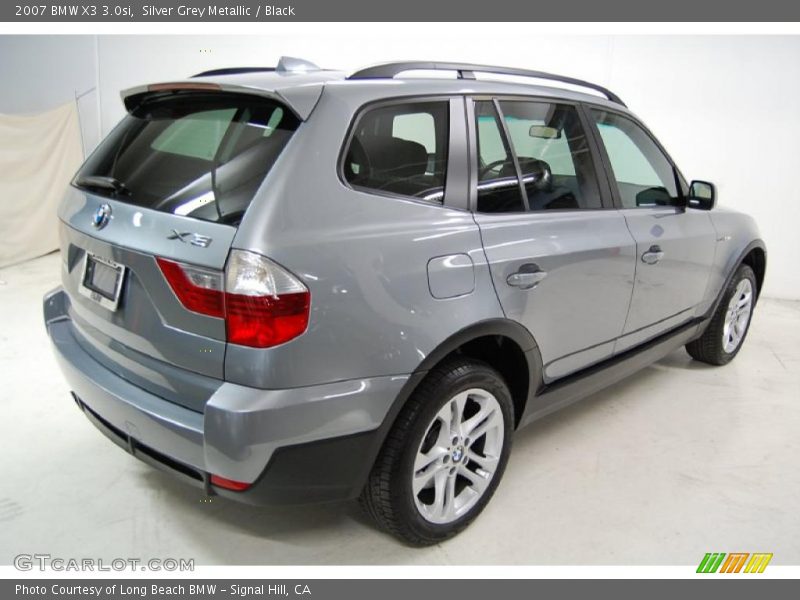 Silver Grey Metallic / Black 2007 BMW X3 3.0si
