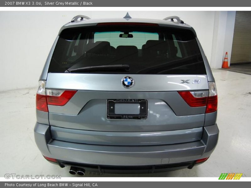 Silver Grey Metallic / Black 2007 BMW X3 3.0si