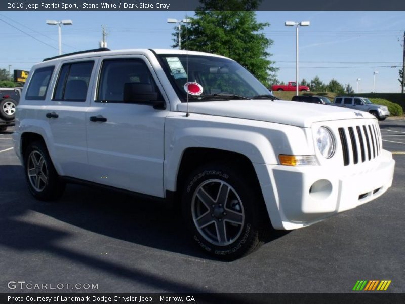 Stone White / Dark Slate Gray 2010 Jeep Patriot Sport
