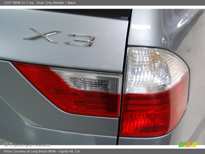 Silver Grey Metallic / Black 2007 BMW X3 3.0si