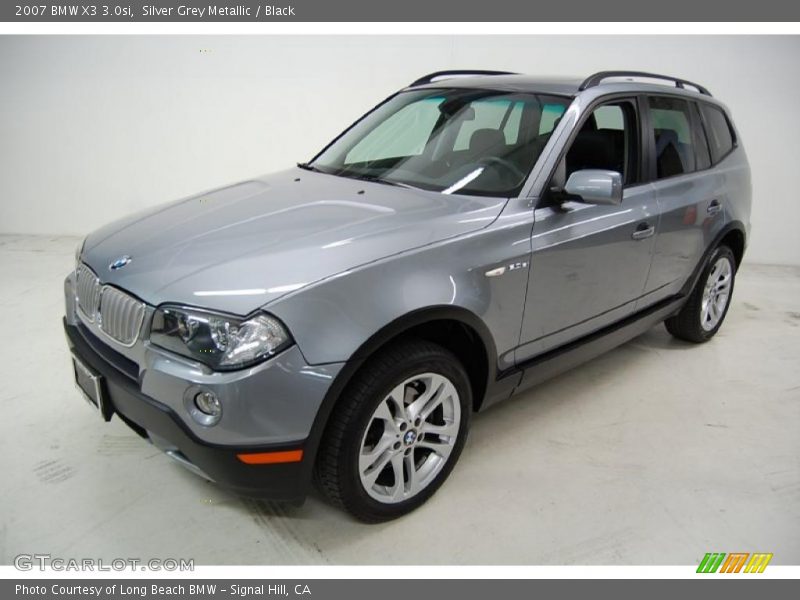 Silver Grey Metallic / Black 2007 BMW X3 3.0si