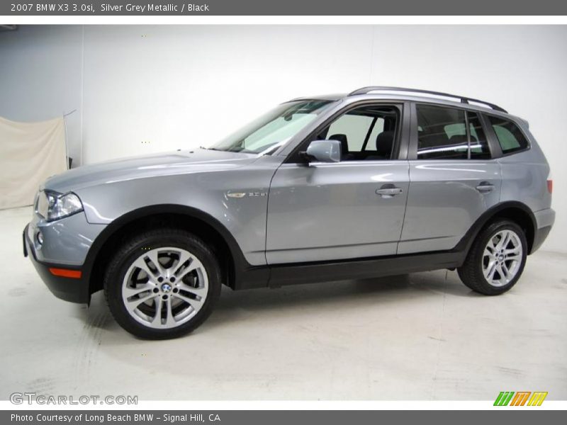 Silver Grey Metallic / Black 2007 BMW X3 3.0si