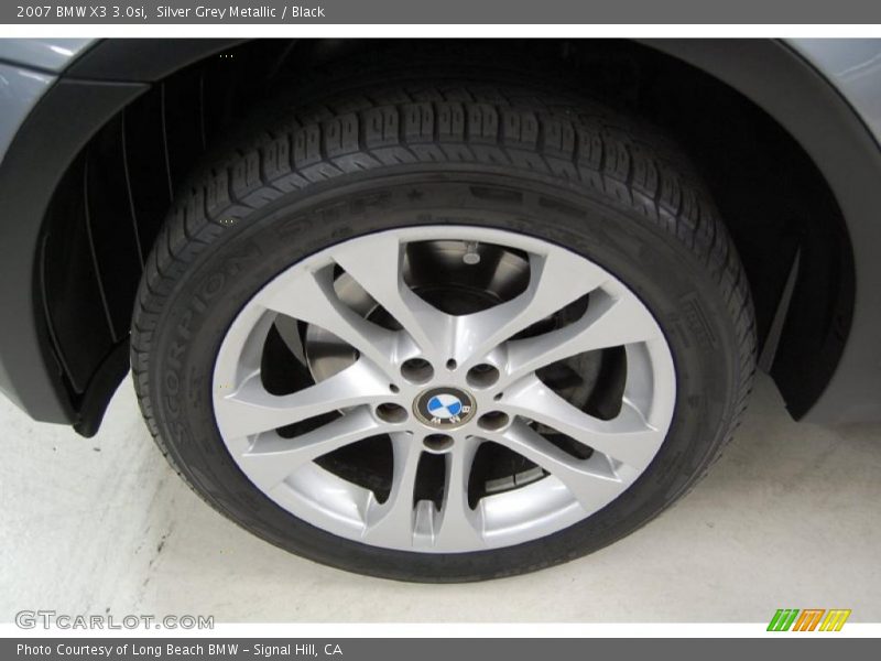 Silver Grey Metallic / Black 2007 BMW X3 3.0si