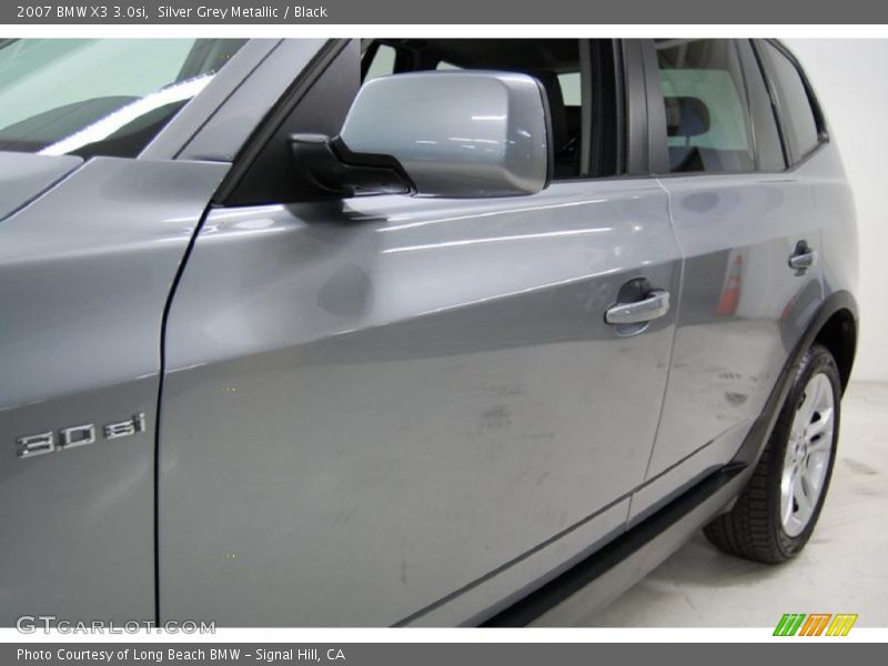 Silver Grey Metallic / Black 2007 BMW X3 3.0si
