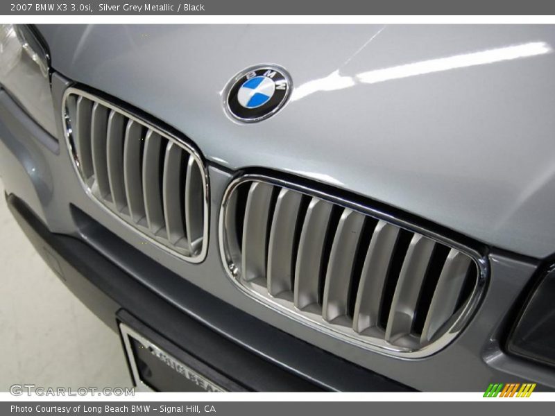 Silver Grey Metallic / Black 2007 BMW X3 3.0si