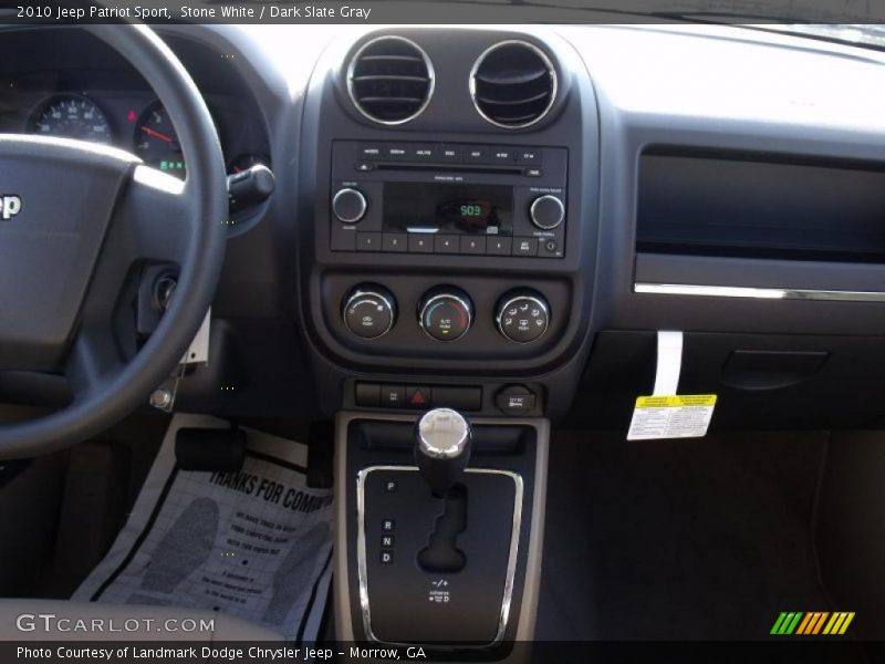 Stone White / Dark Slate Gray 2010 Jeep Patriot Sport