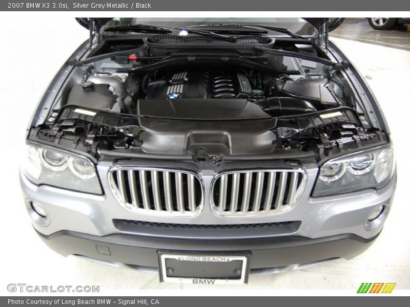 Silver Grey Metallic / Black 2007 BMW X3 3.0si