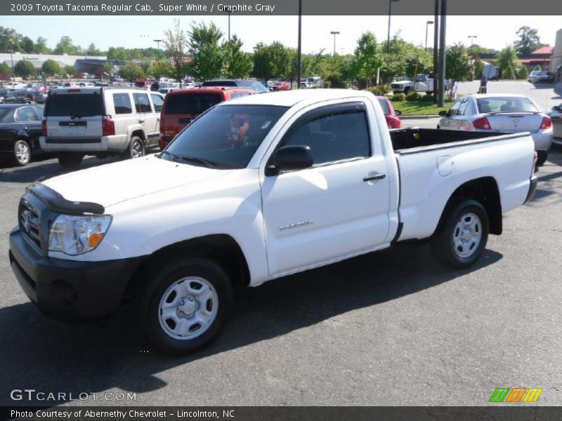Super White / Graphite Gray 2009 Toyota Tacoma Regular Cab