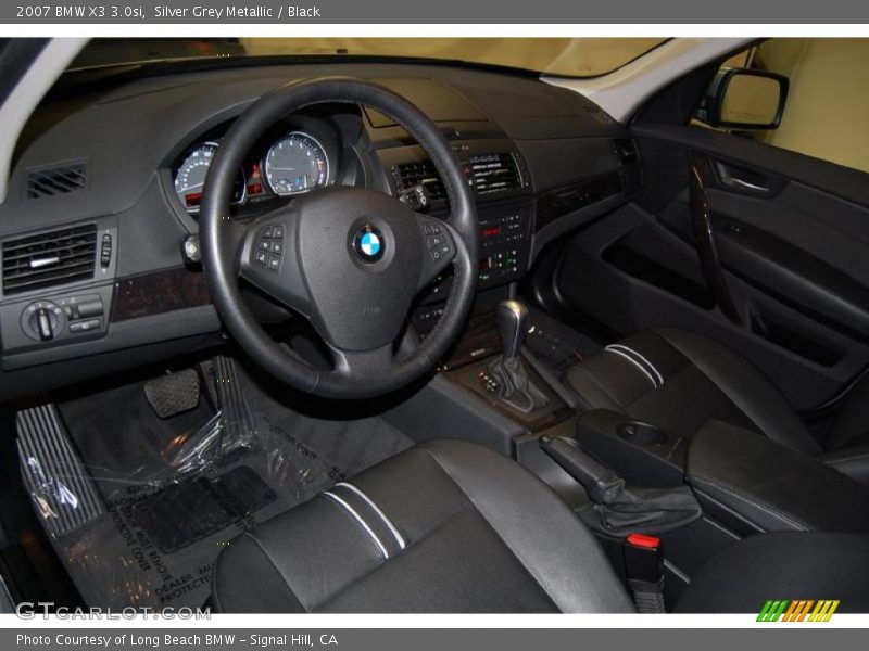 Silver Grey Metallic / Black 2007 BMW X3 3.0si