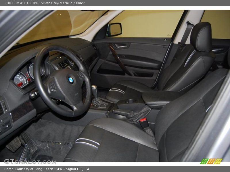 Silver Grey Metallic / Black 2007 BMW X3 3.0si