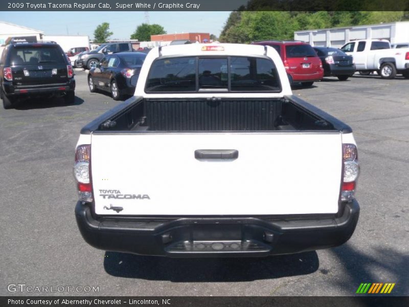 Super White / Graphite Gray 2009 Toyota Tacoma Regular Cab