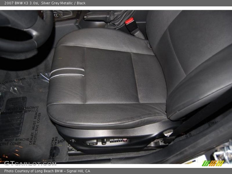 Silver Grey Metallic / Black 2007 BMW X3 3.0si