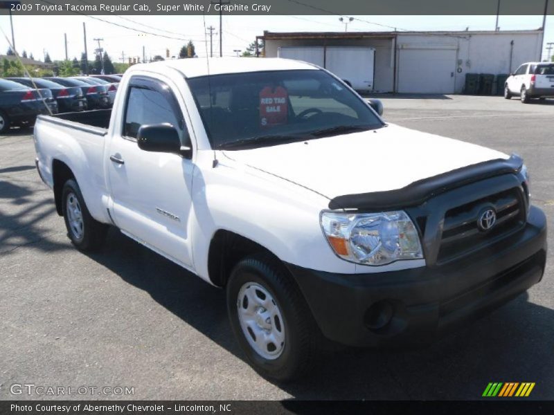 Super White / Graphite Gray 2009 Toyota Tacoma Regular Cab