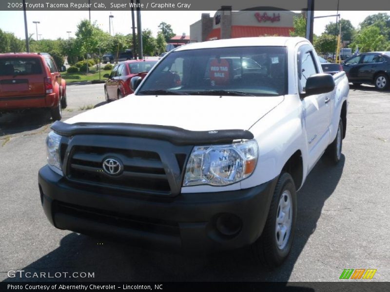 Super White / Graphite Gray 2009 Toyota Tacoma Regular Cab