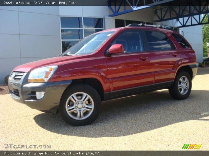 Volcanic Red / Black 2006 Kia Sportage EX V6