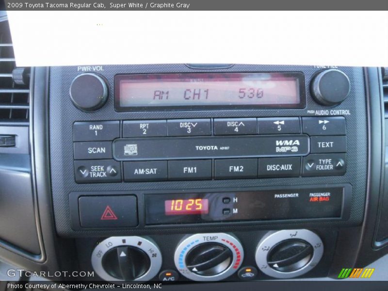 Super White / Graphite Gray 2009 Toyota Tacoma Regular Cab