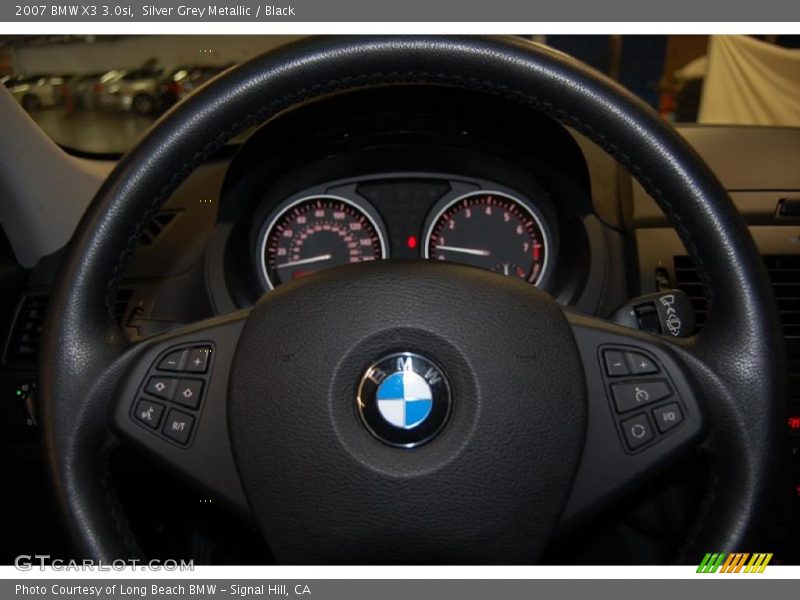 Silver Grey Metallic / Black 2007 BMW X3 3.0si