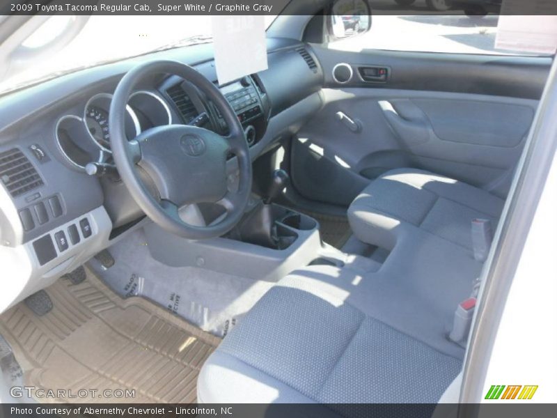 Super White / Graphite Gray 2009 Toyota Tacoma Regular Cab