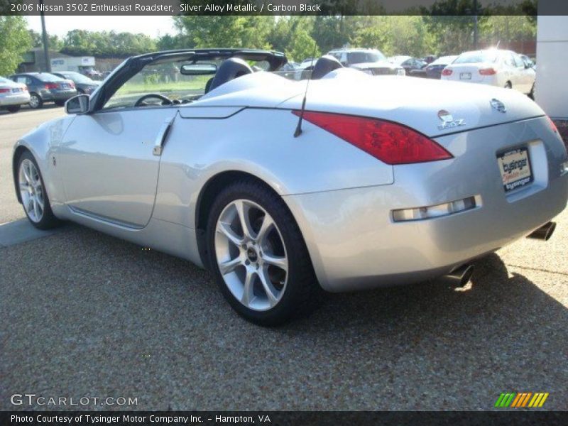Silver Alloy Metallic / Carbon Black 2006 Nissan 350Z Enthusiast Roadster