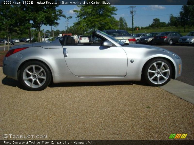 Silver Alloy Metallic / Carbon Black 2006 Nissan 350Z Enthusiast Roadster