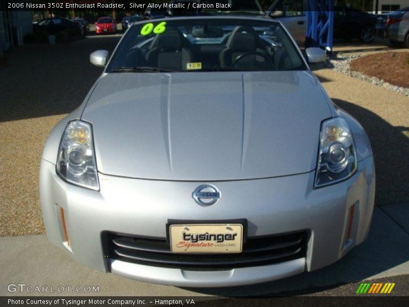 Silver Alloy Metallic / Carbon Black 2006 Nissan 350Z Enthusiast Roadster