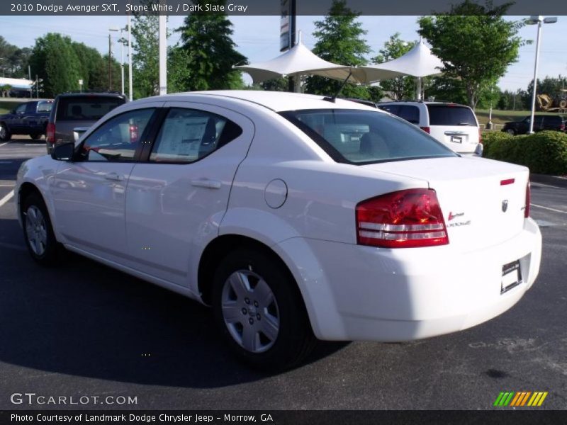 Stone White / Dark Slate Gray 2010 Dodge Avenger SXT