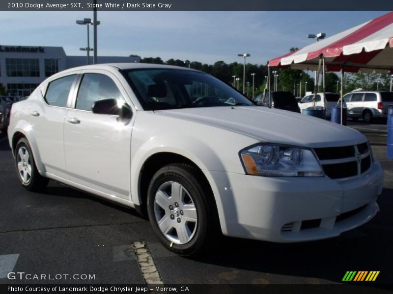 Stone White / Dark Slate Gray 2010 Dodge Avenger SXT