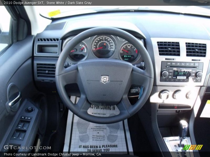 Stone White / Dark Slate Gray 2010 Dodge Avenger SXT