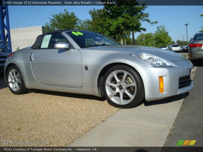 Silver Alloy Metallic / Carbon Black 2006 Nissan 350Z Enthusiast Roadster