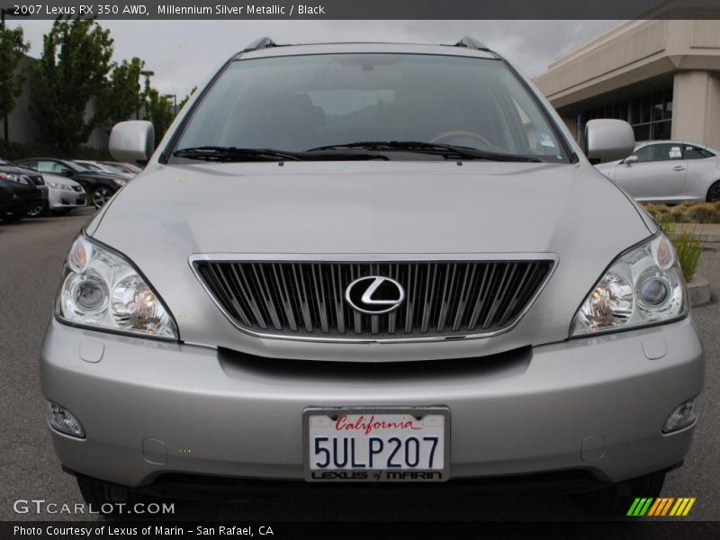Millennium Silver Metallic / Black 2007 Lexus RX 350 AWD