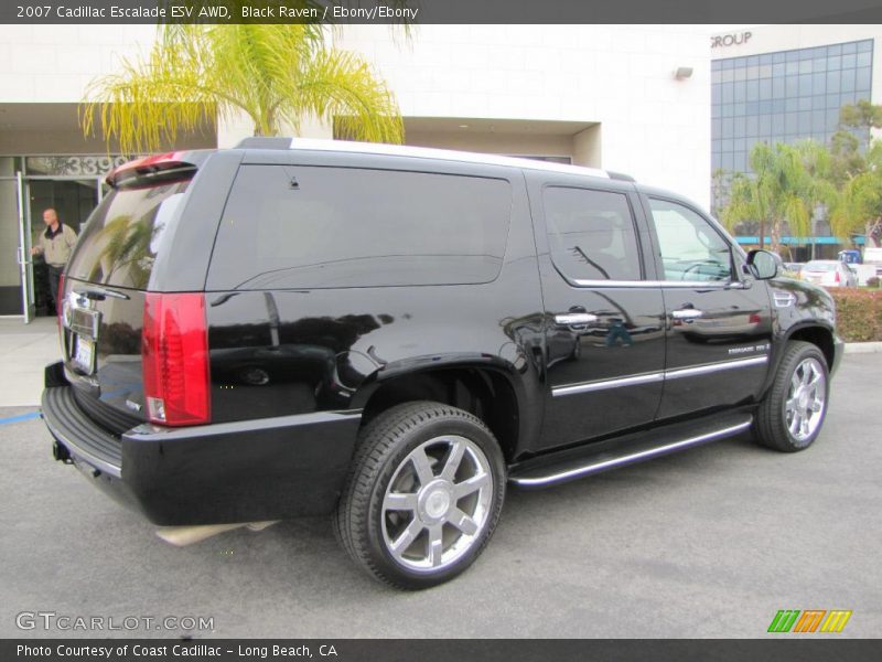 Black Raven / Ebony/Ebony 2007 Cadillac Escalade ESV AWD