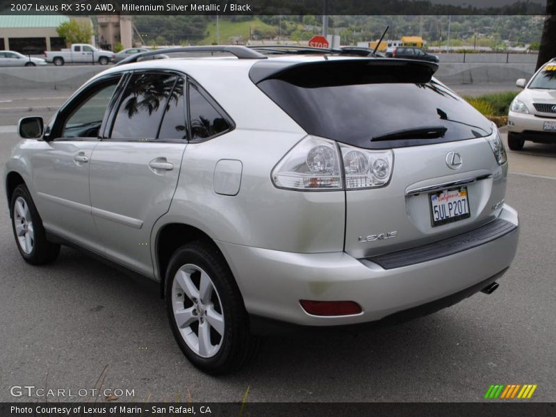 Millennium Silver Metallic / Black 2007 Lexus RX 350 AWD