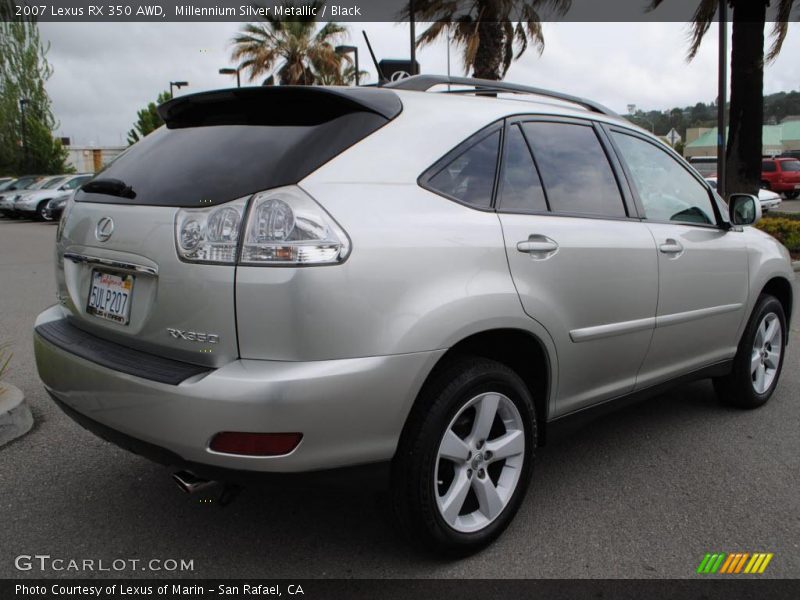 Millennium Silver Metallic / Black 2007 Lexus RX 350 AWD