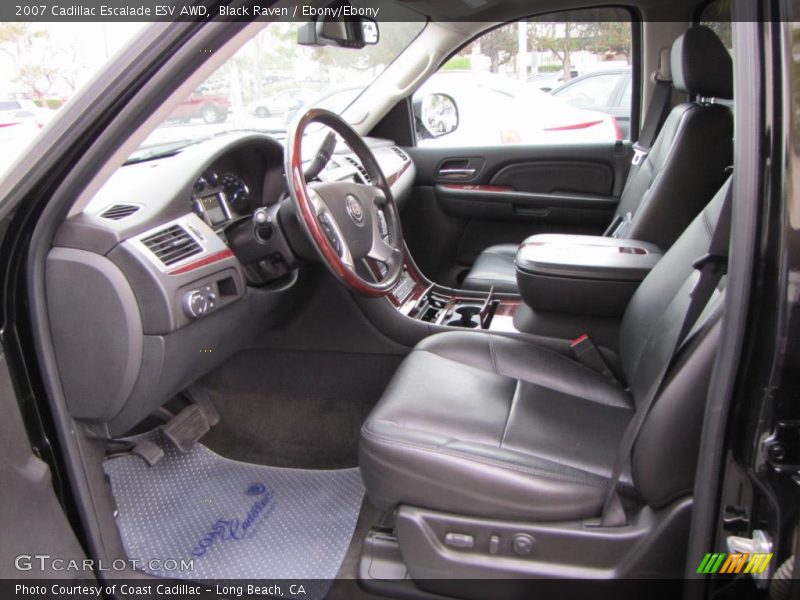 Black Raven / Ebony/Ebony 2007 Cadillac Escalade ESV AWD