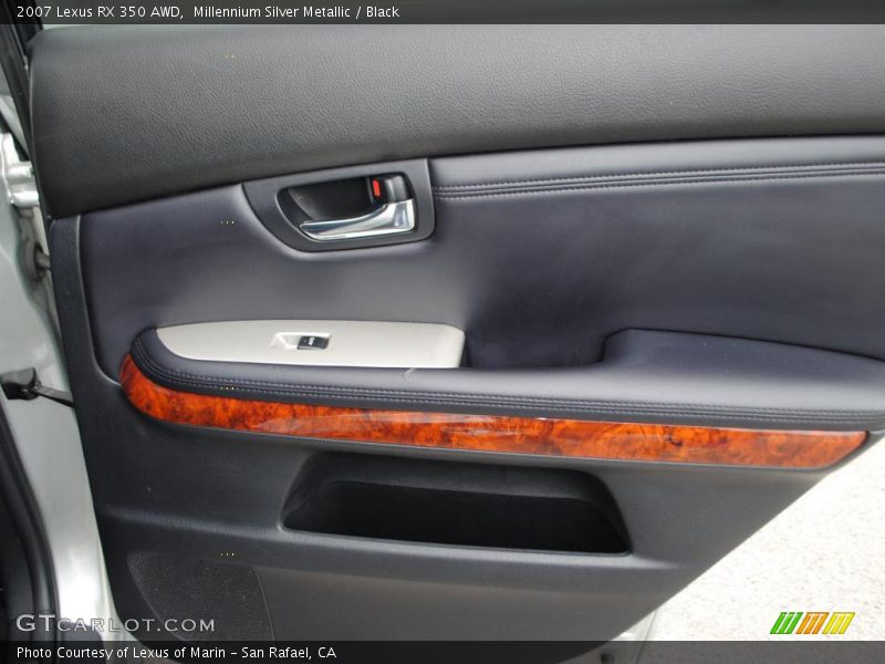 Millennium Silver Metallic / Black 2007 Lexus RX 350 AWD