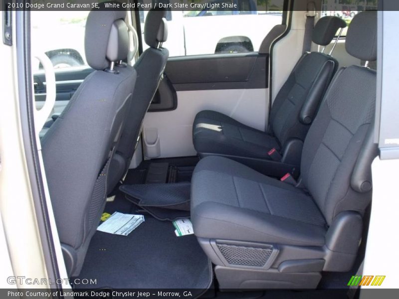 White Gold Pearl / Dark Slate Gray/Light Shale 2010 Dodge Grand Caravan SE