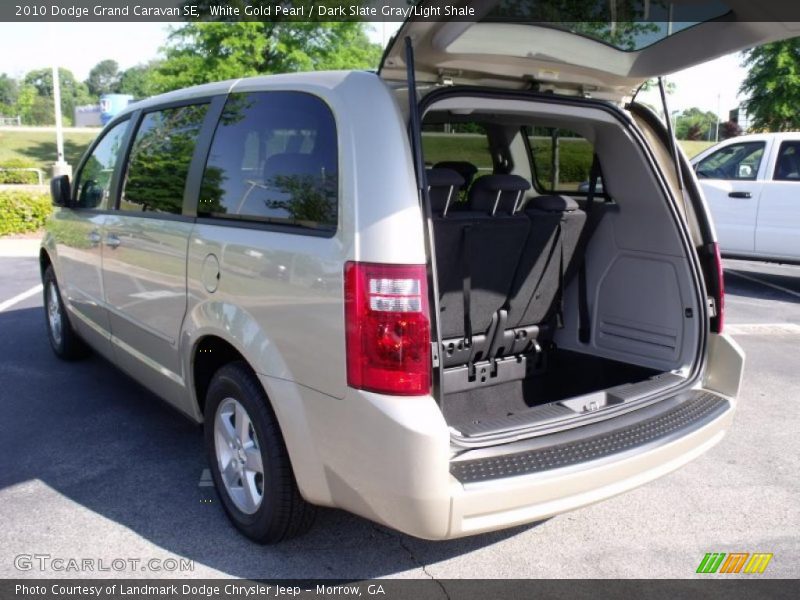 White Gold Pearl / Dark Slate Gray/Light Shale 2010 Dodge Grand Caravan SE