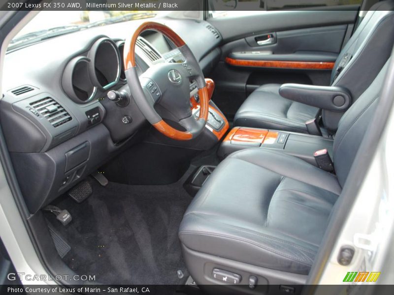 Millennium Silver Metallic / Black 2007 Lexus RX 350 AWD