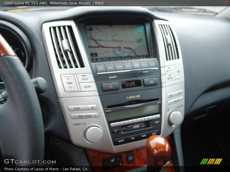 Millennium Silver Metallic / Black 2007 Lexus RX 350 AWD