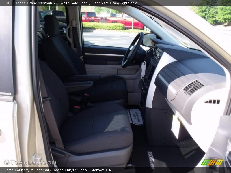 White Gold Pearl / Dark Slate Gray/Light Shale 2010 Dodge Grand Caravan SE