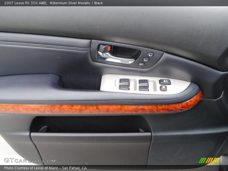 Millennium Silver Metallic / Black 2007 Lexus RX 350 AWD