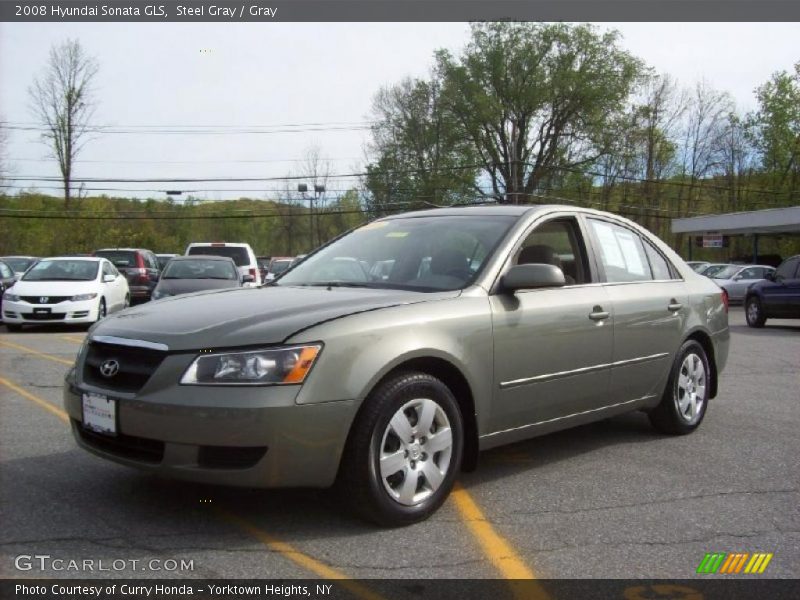 Steel Gray / Gray 2008 Hyundai Sonata GLS