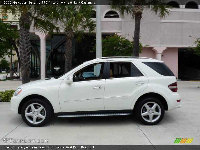 Arctic White / Cashmere 2009 Mercedes-Benz ML 550 4Matic