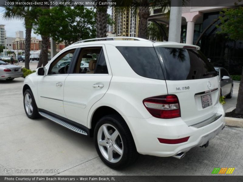 Arctic White / Cashmere 2009 Mercedes-Benz ML 550 4Matic