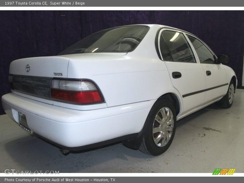 Super White / Beige 1997 Toyota Corolla CE
