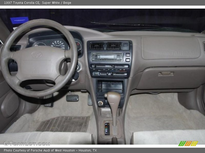 Super White / Beige 1997 Toyota Corolla CE