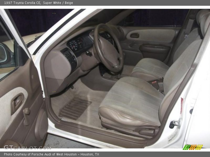 Super White / Beige 1997 Toyota Corolla CE