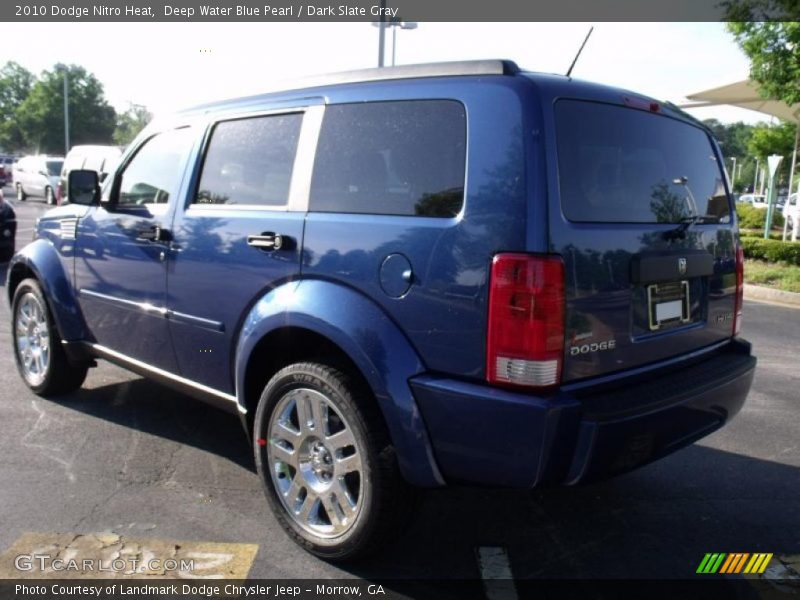 Deep Water Blue Pearl / Dark Slate Gray 2010 Dodge Nitro Heat